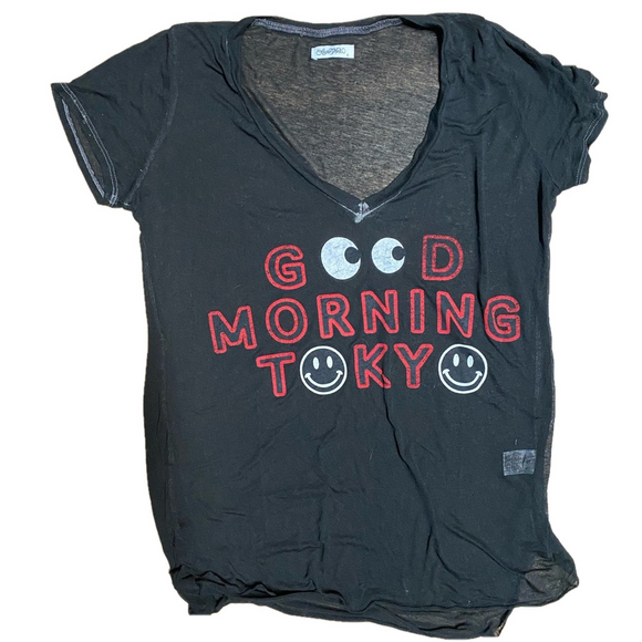 Lauren Moshi Tops - New Rare Lauren Moshi Good Morning Tokyo Tee
